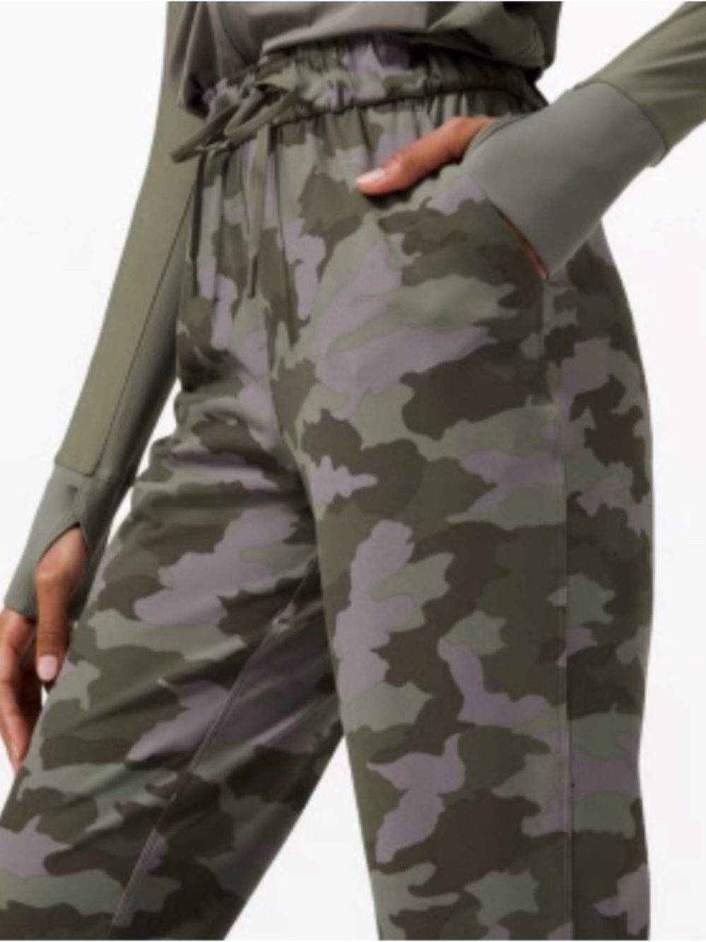 Lululemon Keep Moving Pant 7/8 High-Rise Heritage 365 Camo Dusky Lavender - 8 - Picture 3 of 13
